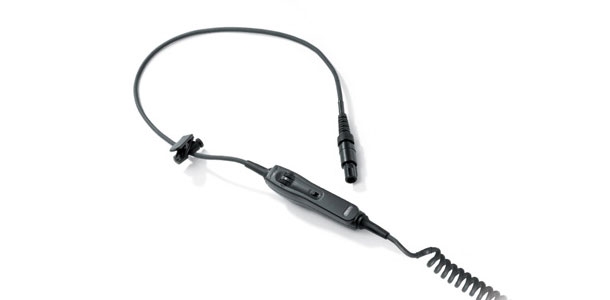 AVIATION HEADSET X® ELECTRET COILED CORD, 6-PIN CONNECTOR TO AIRCRAFT POWER 