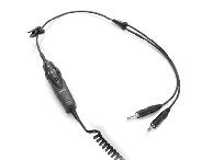 AVIATION HEADSET X� COILED-CORD, DUAL PLUG CABLE  - BOSE